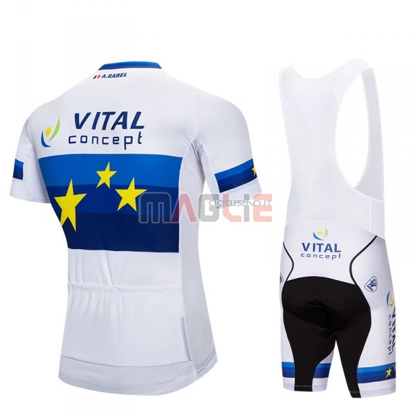 Maglia Vital Concept Manica Corta 2018 Blu Bianco